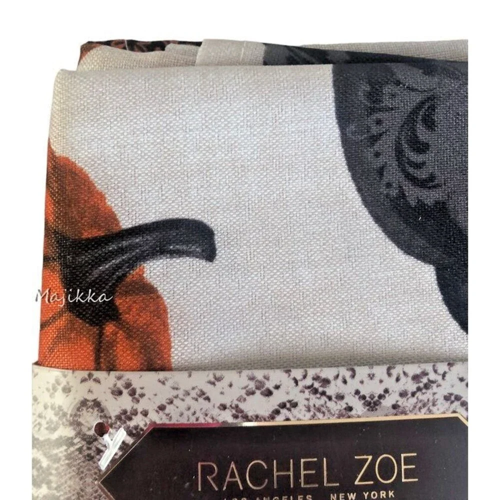 Rachel Zoe Halloween Pumpkins Napkins Easy Care Thanksgiving 18X18